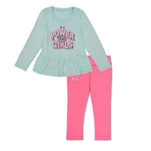 NWT Under Armour 4T Girl Leggings set